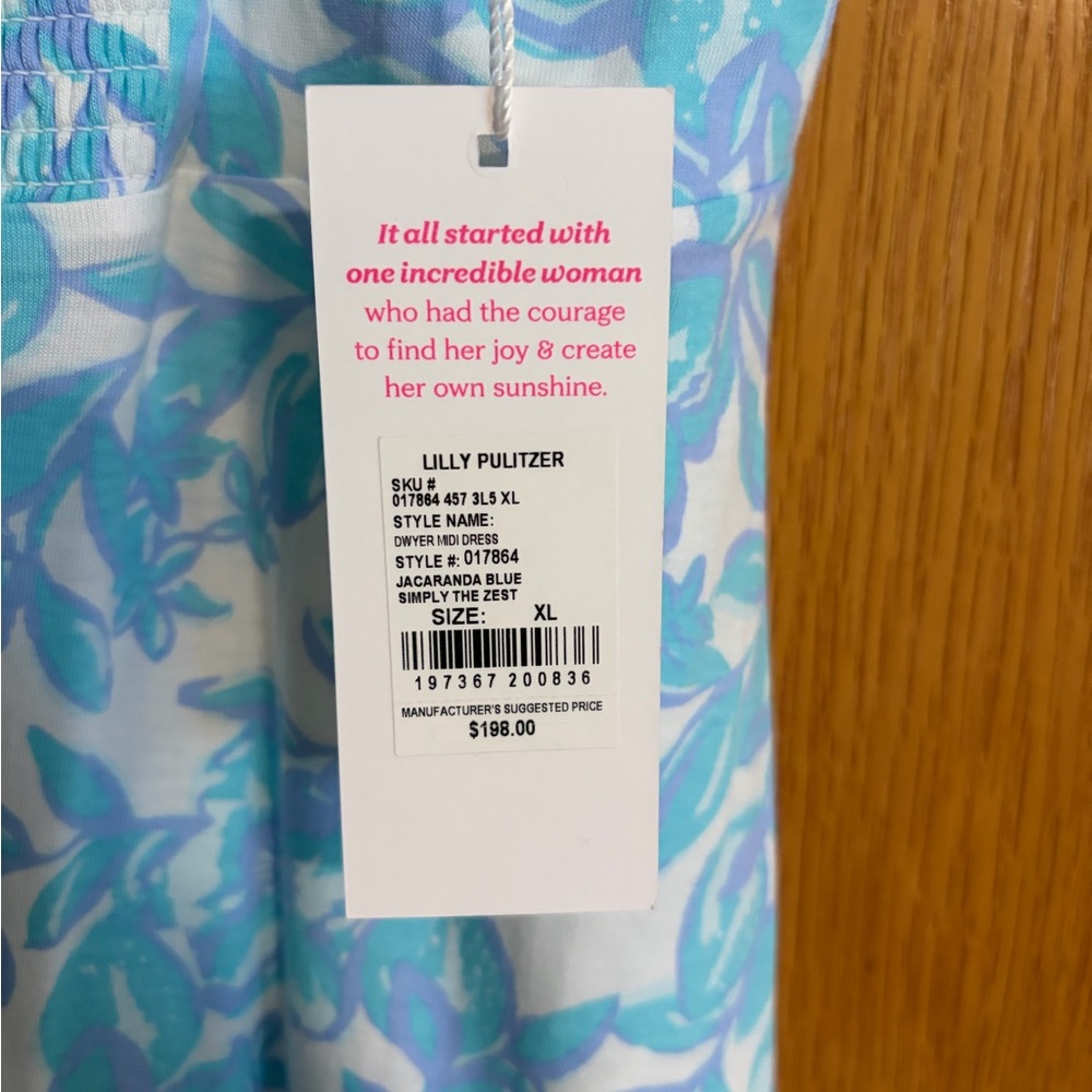 Lilly Pulitzer Blue and White Jacaranda Dress - Picture 3 of 3